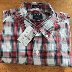 J crew New 
Scotch plaid 
Comfortable 
New with tags 
Men’s S
Women’s 
S/m